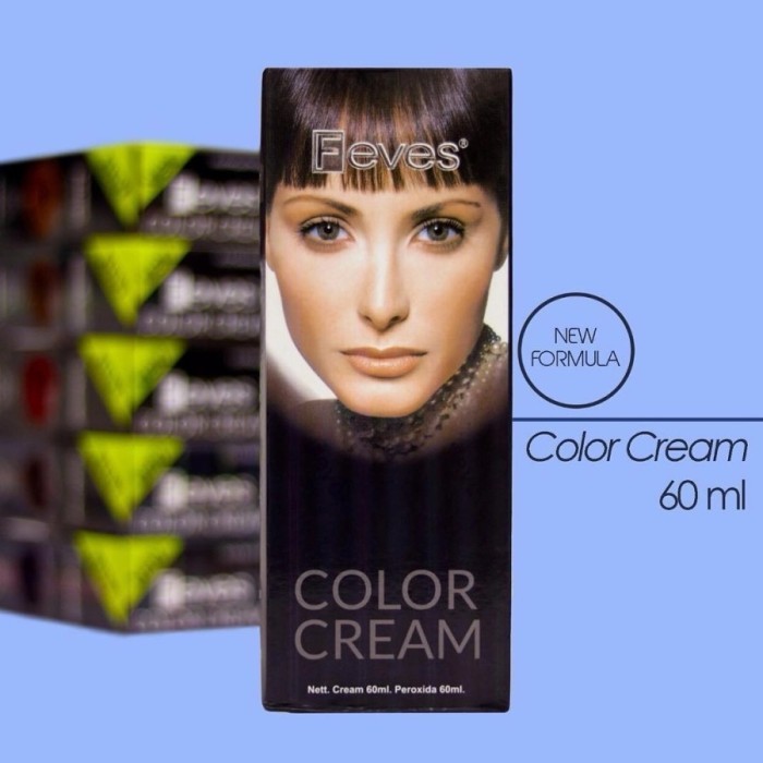 Jual AS Feves Cat Rambut Color Cream Hair 60ml | Shopee Indonesia