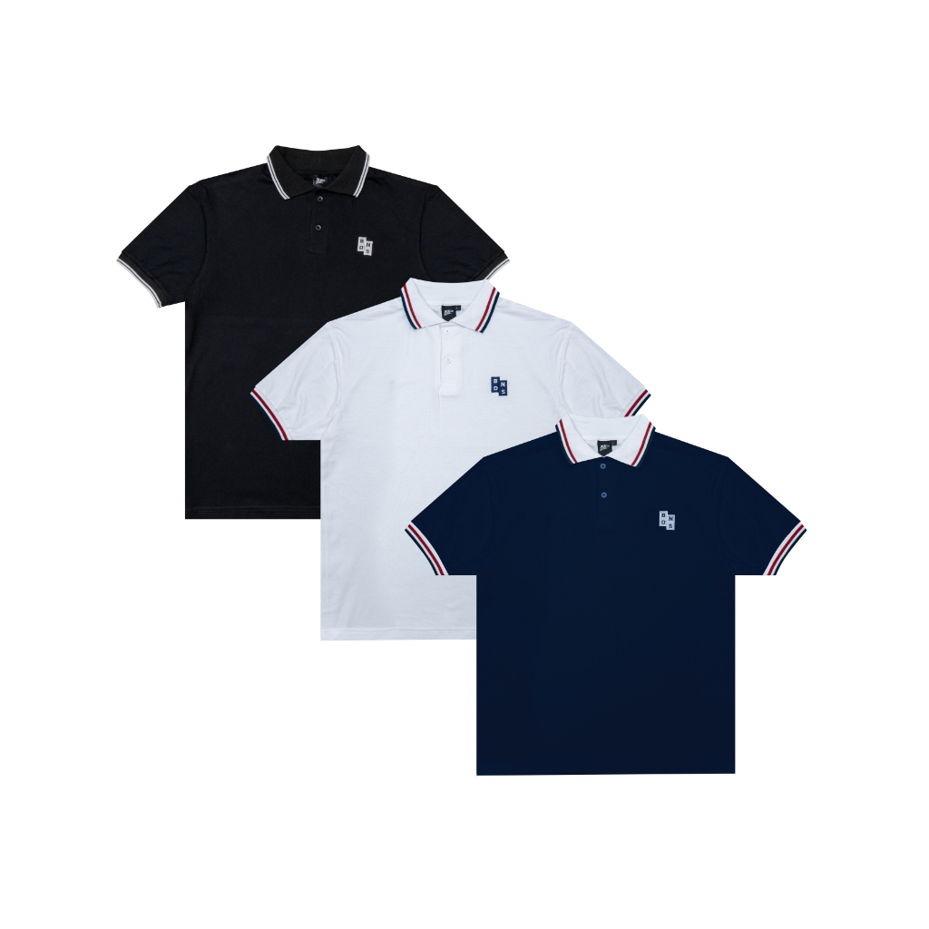 Jual Benidson Kaos Polo Shirt Kaos Kerah Hitam Navy Putih Shopee Indonesia