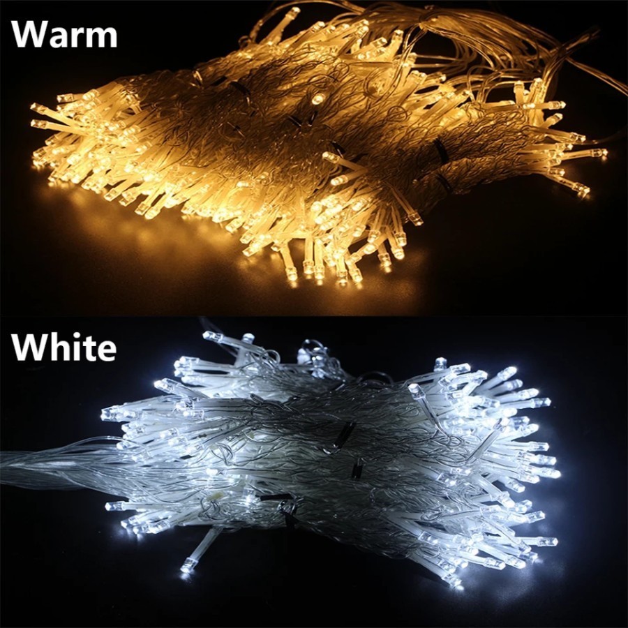 Jual lampu led string tumblr natal hias dekor kafe resto gorden tirai ...