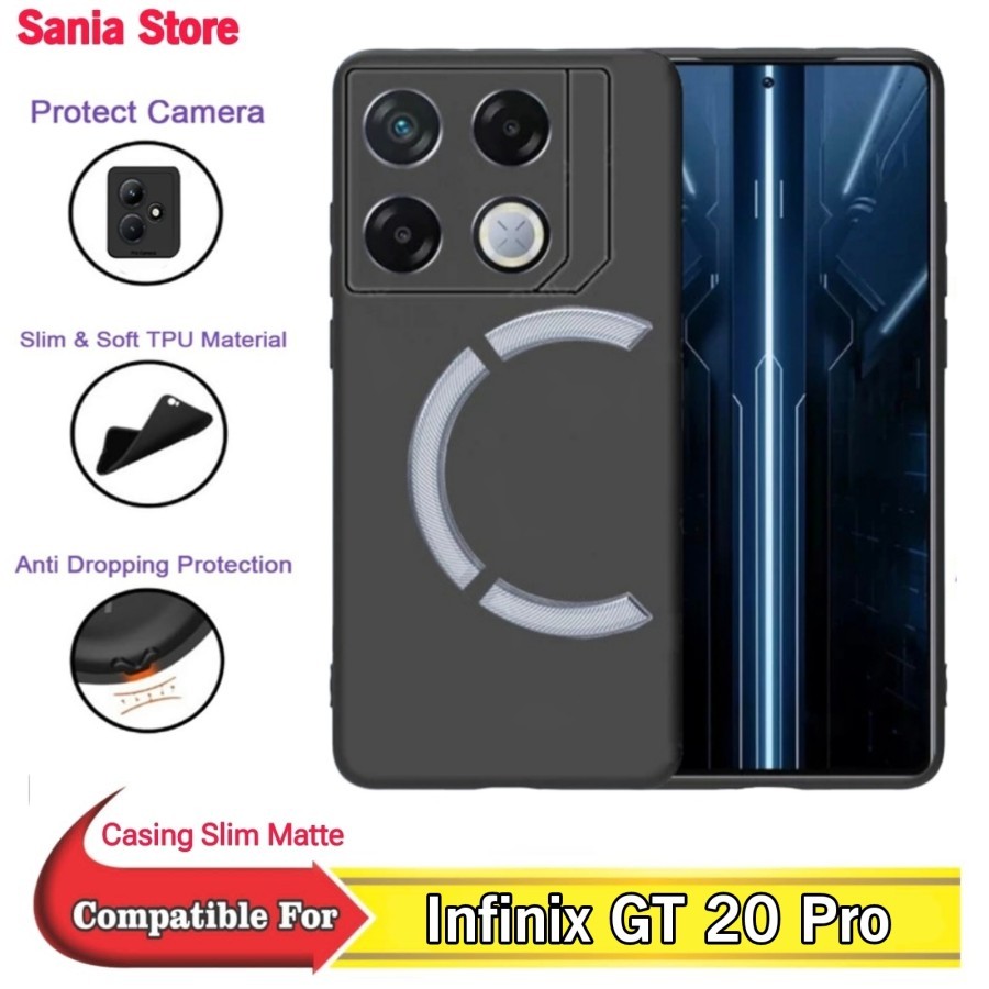 Jual Casing INFINIX GT 20 PRO Softcase Slim Matte Hitam Protect Camera ...