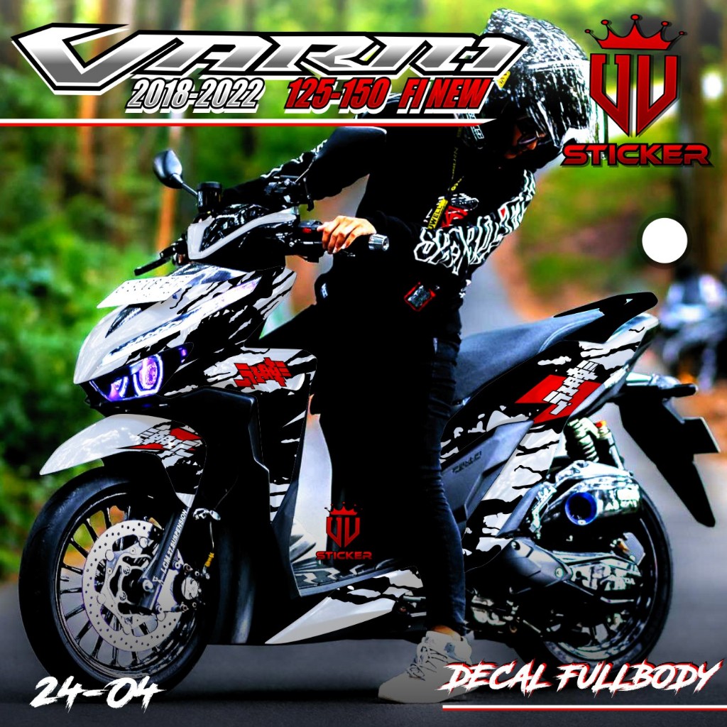 Jual (COD) TERBARU Decal Sticker Honda Vario New 125 150 Full body