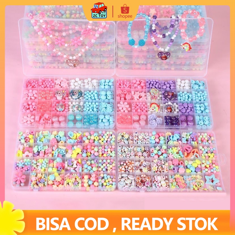 Jual ZCTOY Mainan Anak Beaded Manik Manik Gelang Jewelry Kit ...