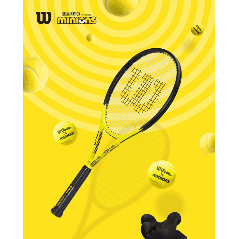 Jual Wilson Minions Clash 100 V2 tennis racket Original | Shopee Indonesia