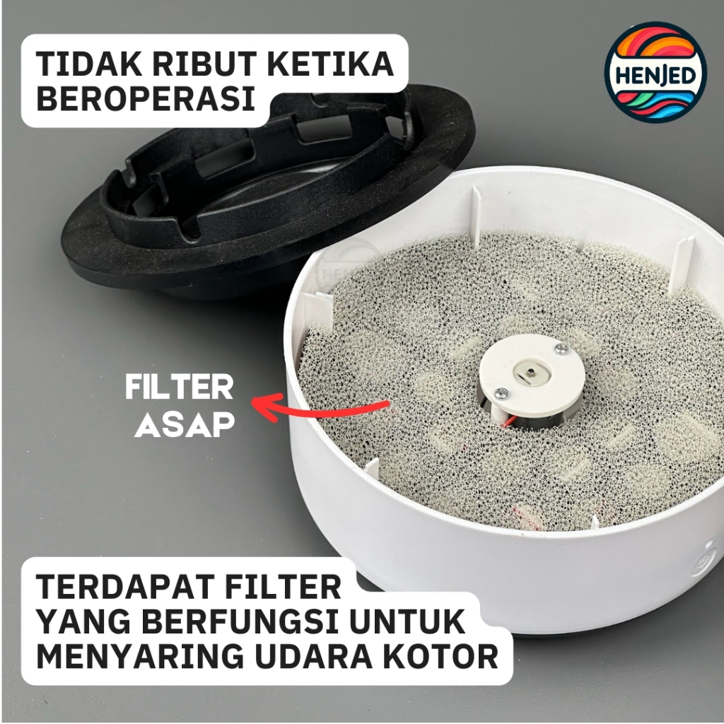 Jual Asbak Rokok Pintar Elektrik Penghisap Asap Pembersih Udara Air ...