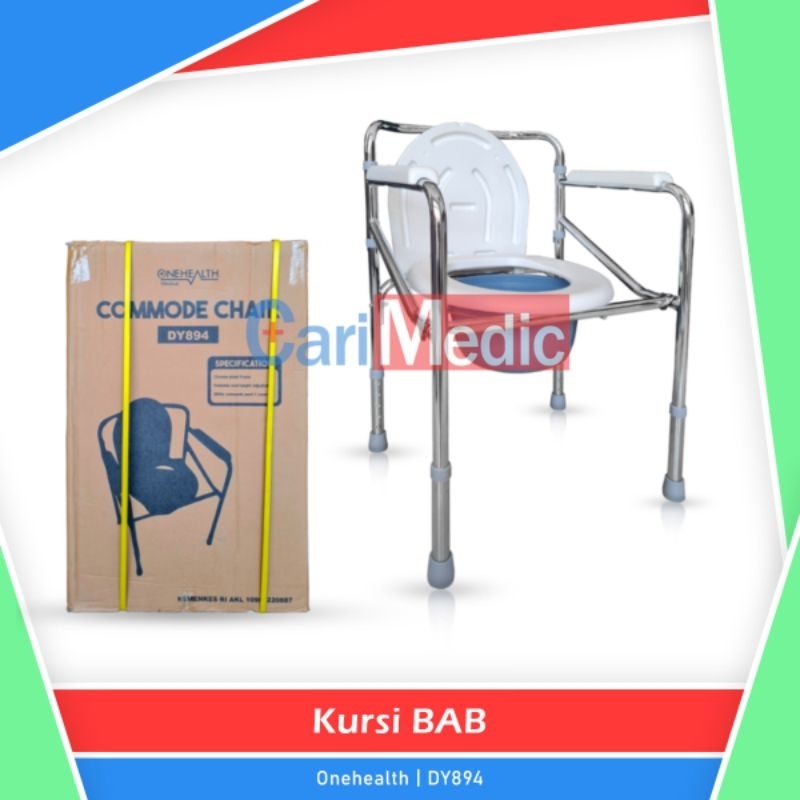 Jual Kursi Toilet Lipat Onehealth Commode Chair Kursi Bab Alat Bantu