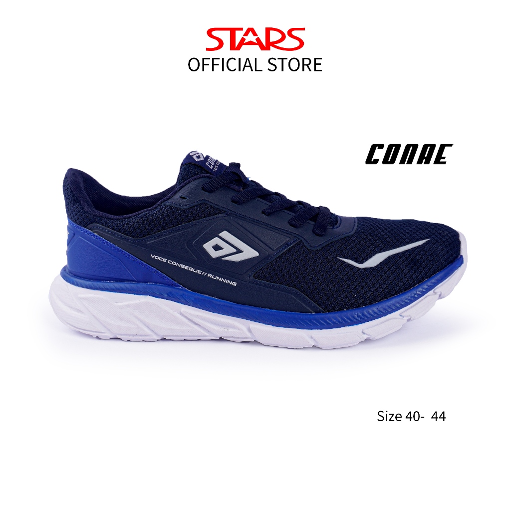 Jual CONAE Sepatu Pria Remaja Laki laki Sneaker Pablo Hitam Citrun dan Biru 40 44 Shopee Indonesia
