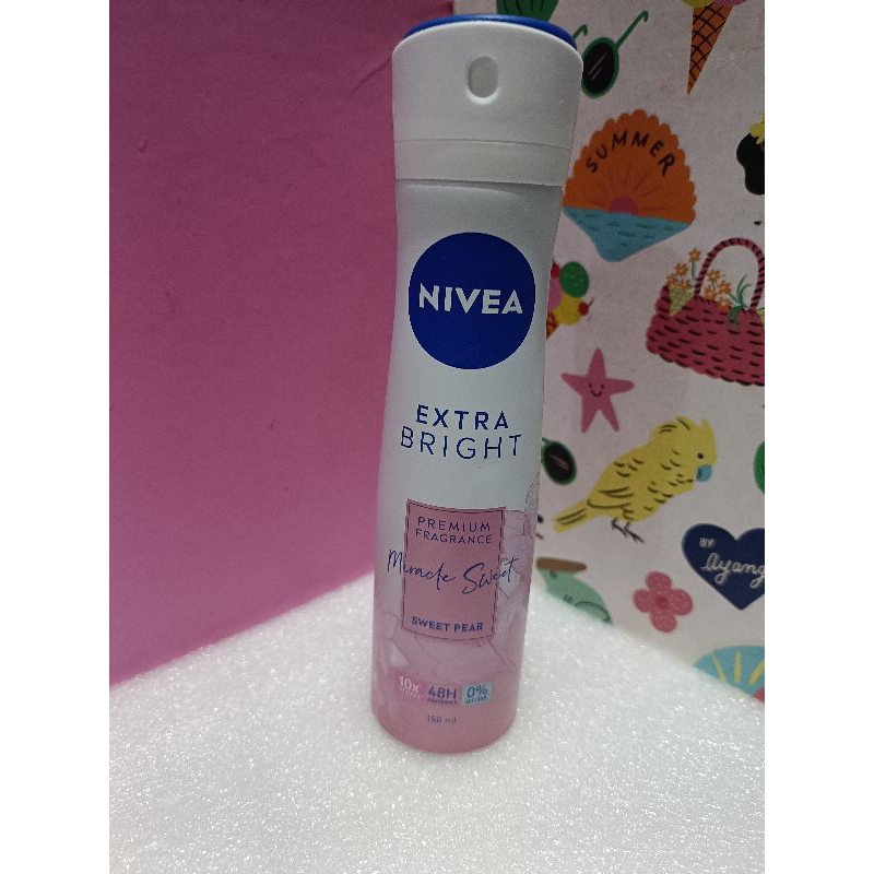 Jual NIVEA EXTRA BRIGHT PREMIUM FRAGRANCE MIRACLE SWEET 150ml | Shopee ...