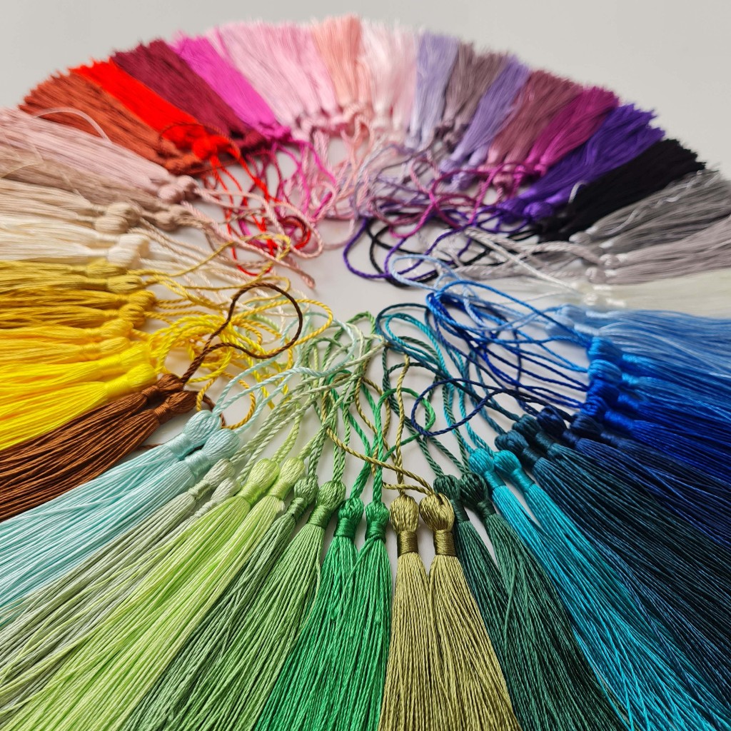 Jual Tasel/Tassel Tali Rumbai Benang Bijian untuk gantungan aksesoris ...