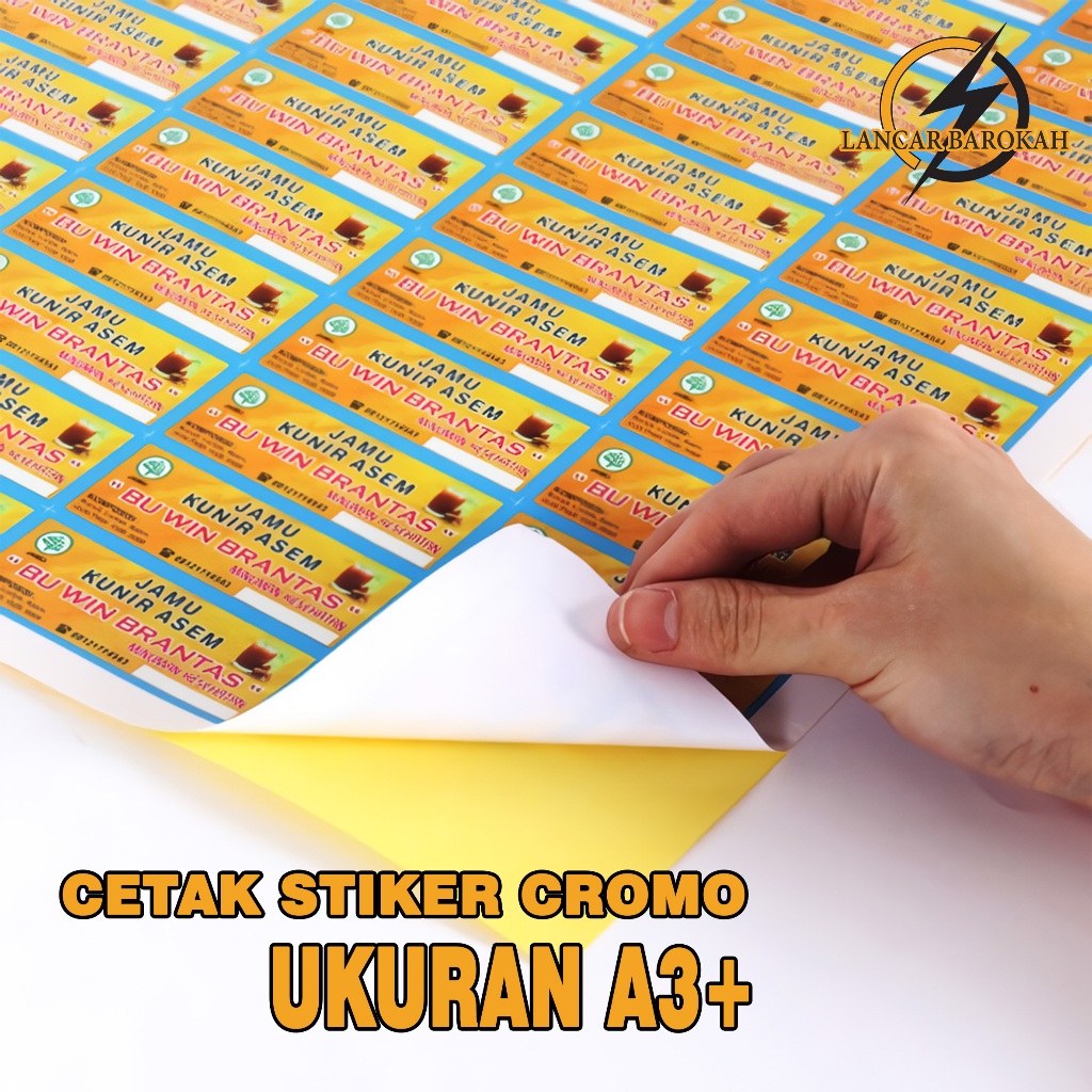 Jual Cetak Stiker Cromo | Ukuran A3+ | Bisa Satuan/Lembaran | Design ...