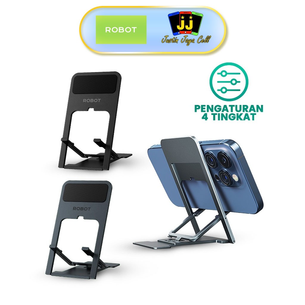 Jual Robot Phone Stand RT-US12 Ultra-thin Foldable Portable 4 Level ...