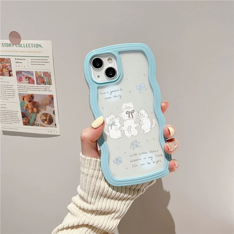 Kung Fu Case Casing Softcase Wave in Iphone X Xr Xs 11 12Pro 13  14plus 14promax KC2532