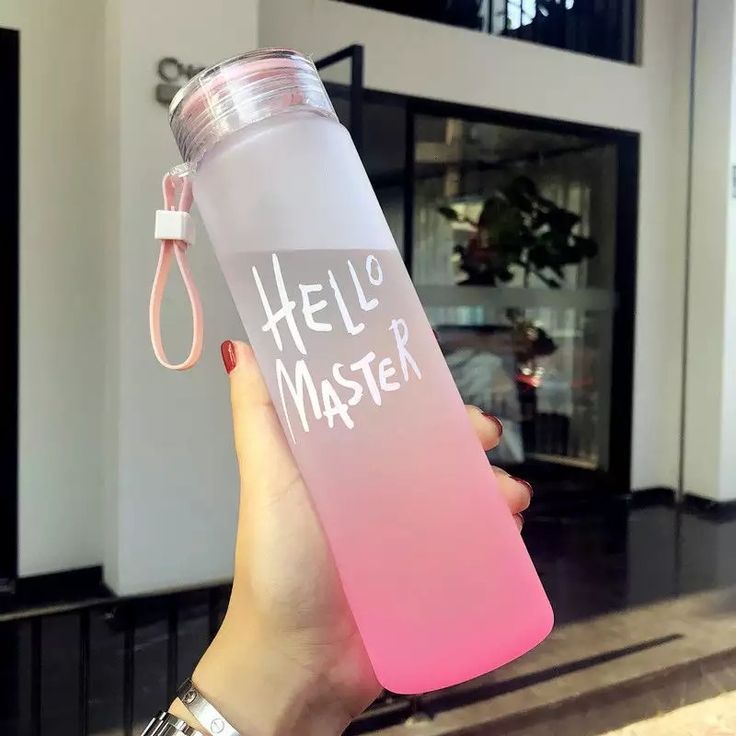 Jual Botol Minum Kaca Hello Master 400ml Portable Water Bottle | Shopee ...