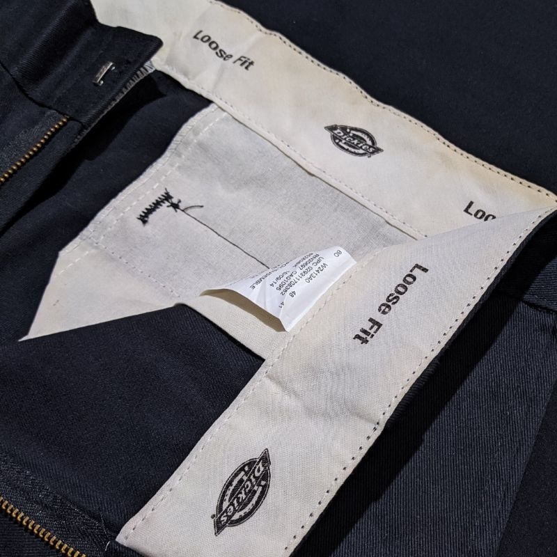Jual dickies loose fit cell pocket double knee black shopee indonesia