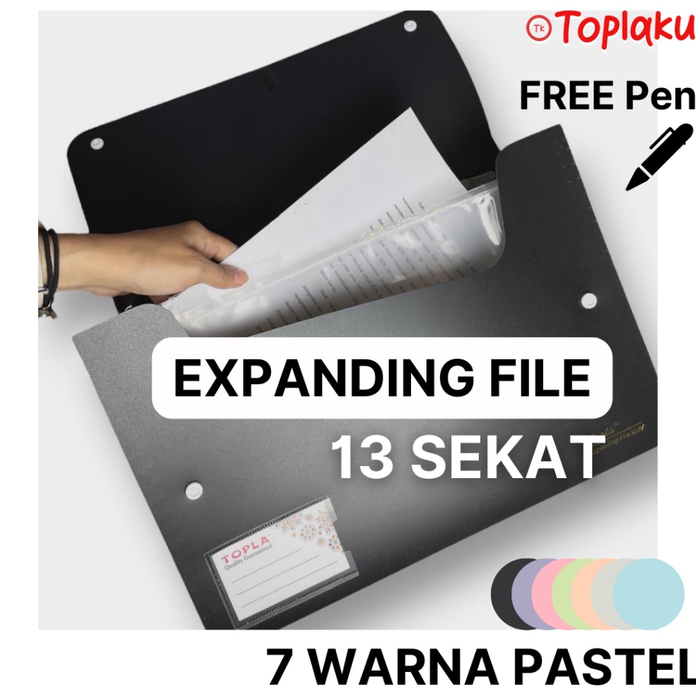 Jual KODE M68H Expanding File F4 Map Harmonika Tas Dokumen Aesthetic ...