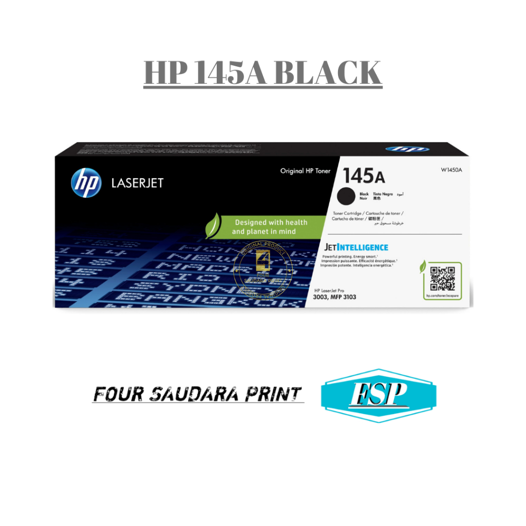 Jual HP 145A Black Original Laserjet Toner Cartridge {W1450A} | Shopee ...