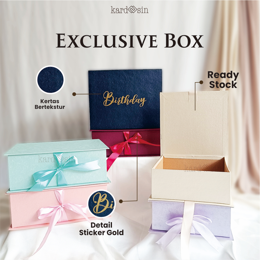 Jual [3 HARI JADI] CUSTOM KILAT HARD BOX HARDBOX KOTAK KADO WARNA PITA ...