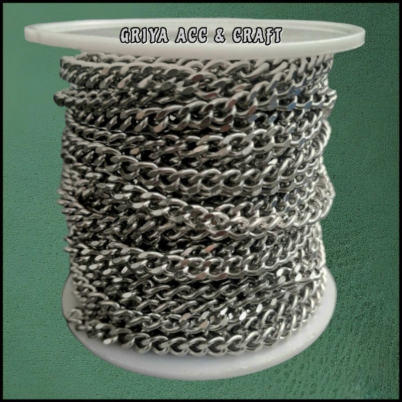 Jual (10m/Roll) Rantai Stainless Steel 304 Size 4×1.2mm | Shopee Indonesia