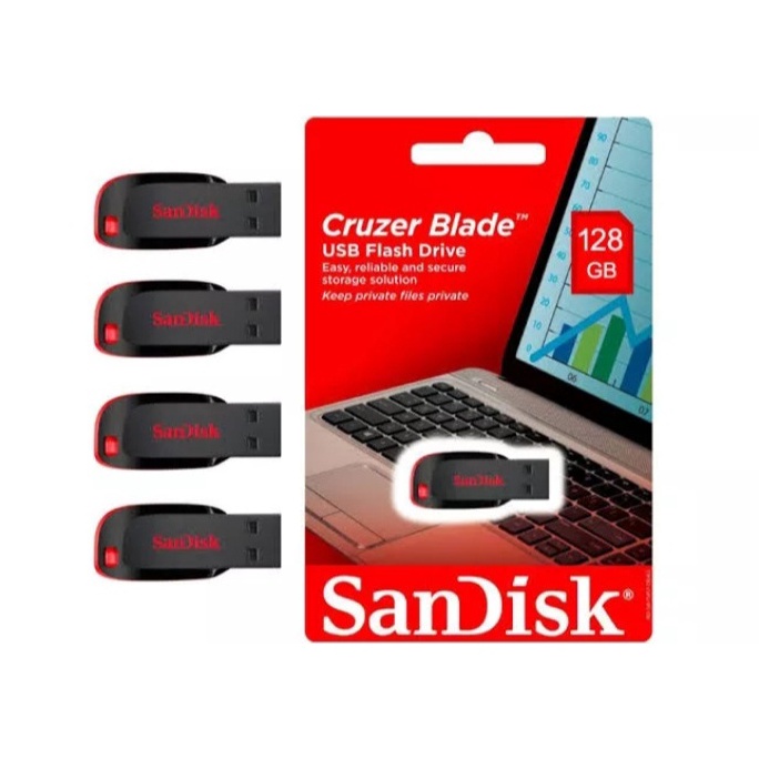 Jual Harga Murah Flashdisk Sandisk Cruzer Blade 128GB 64GB 32GB 16GB ...