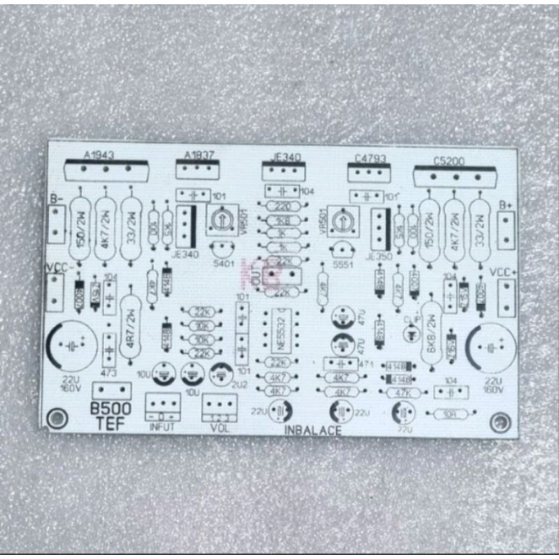 Jual Pcb Driver Power Amplifier Apex B Tef Input Balance Fiber