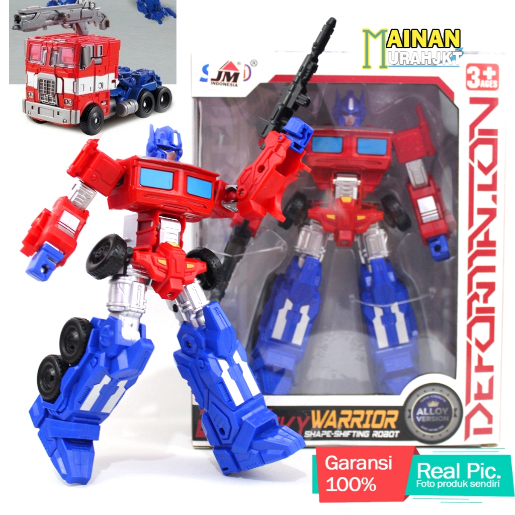 Jual MAINANKEI MAINAN ROBOT OPTIMUS PRIME DEFORMATION WARRIOR SHIFTING ...