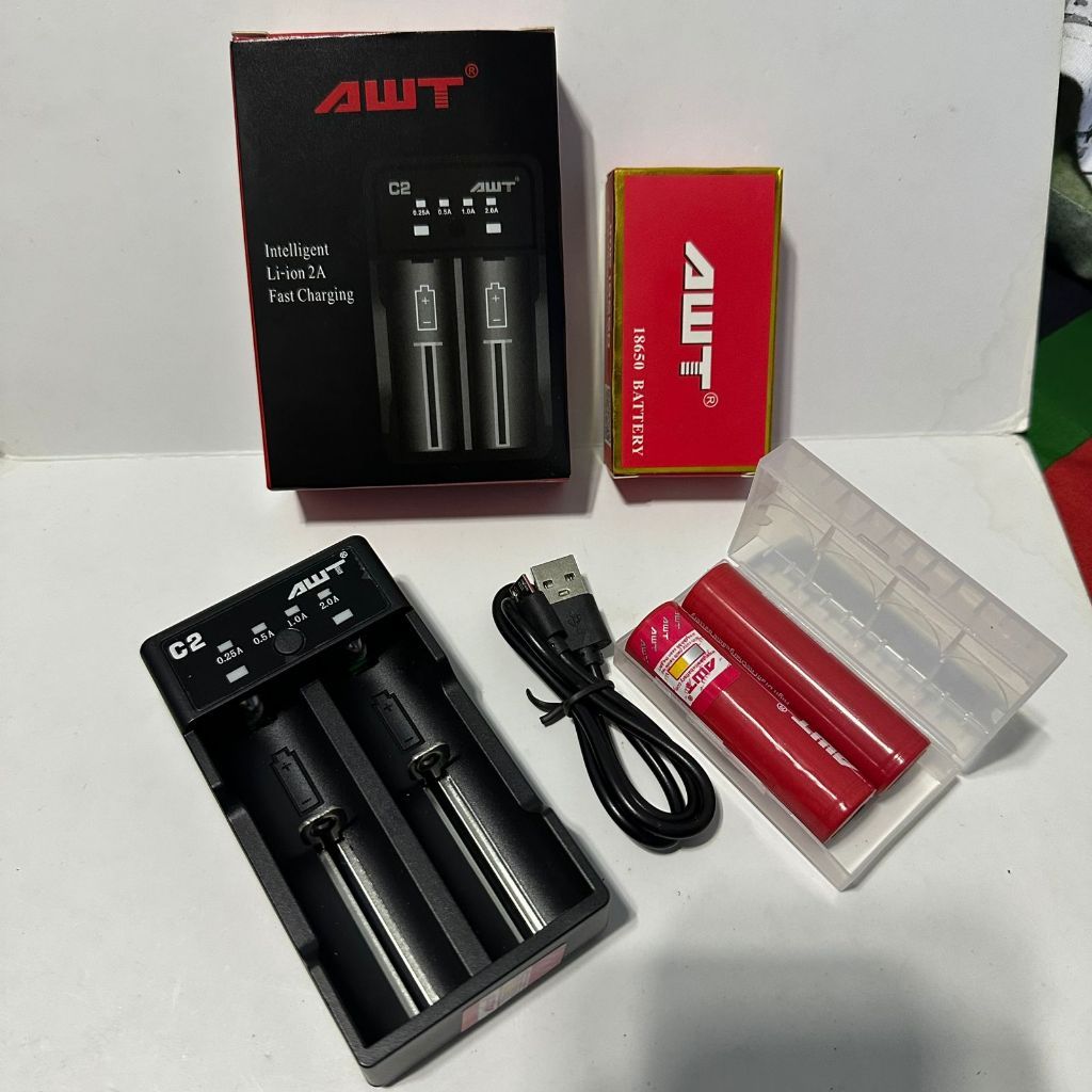 Jual CHARGER BTRE CHARGER C2 FREE 2 PC BATERAI 18650 3000MAH | Shopee ...