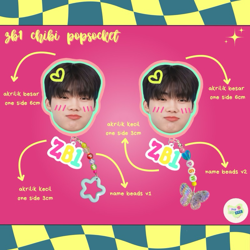 Jual ZB1 CHIBI POPSOCKET WITH BEADS BY POPTINZ | Shopee Indonesia