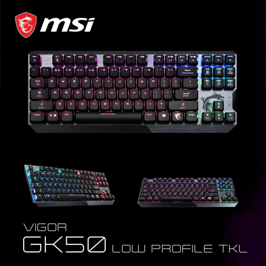 Jual Keyboard Gaming MSI VIGOR GK50 LOW PROFILE TKL | Shopee Indonesia