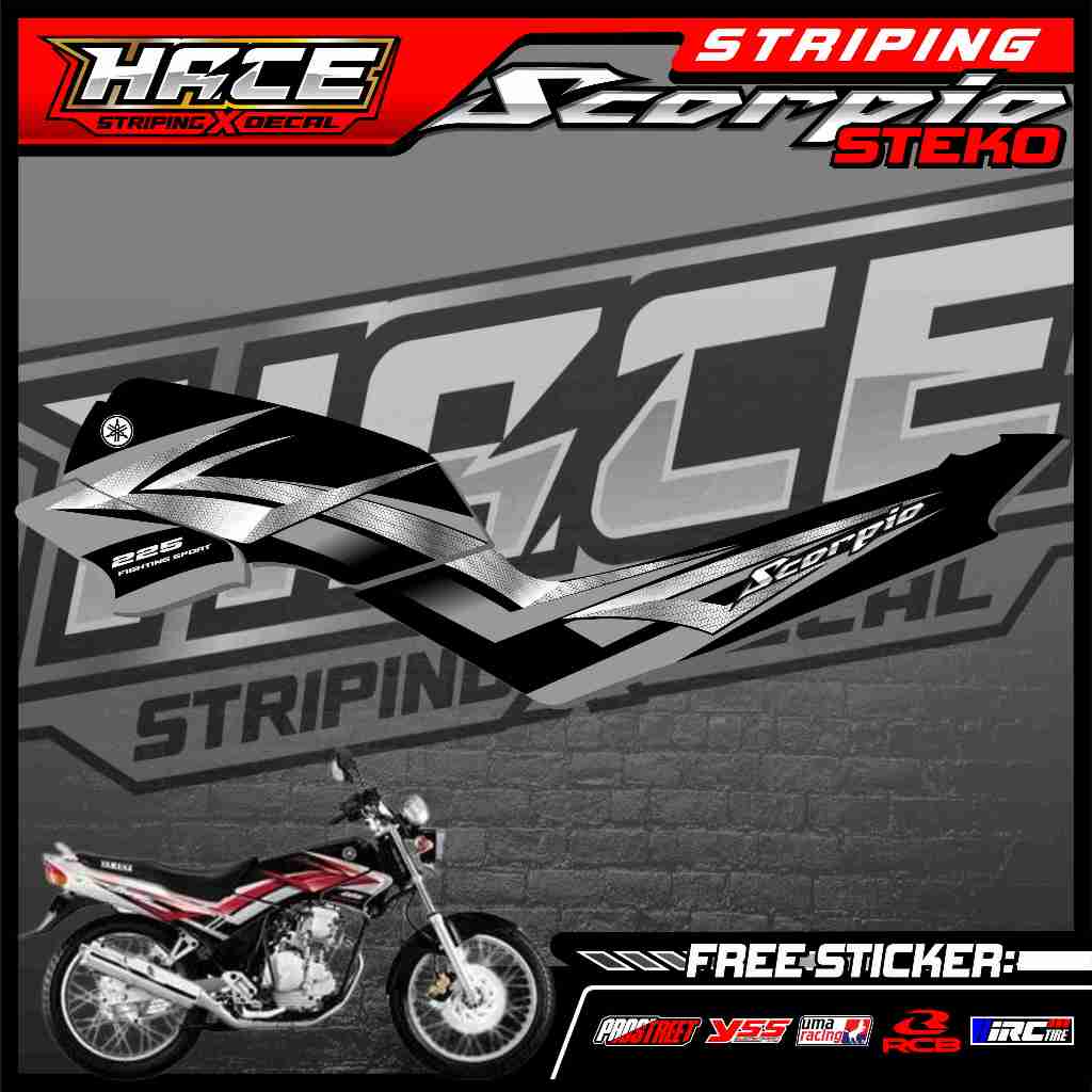 Jual 597 STRIPING STICKER SCORPIO STEKO - STRIPING STICKER SCORPIO ...