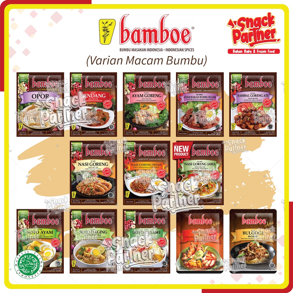 Jual Bamboe Bumbu Masak Indonesia Asia Instant Spices Opor Rendang Ayam Goreng Bakar Rujak