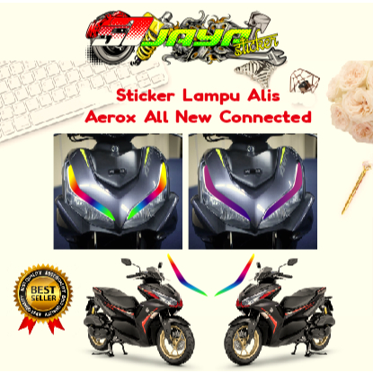 Jual STIKER STICKER LAMPU ALIS AEROX ALL NEW CONNECTED / STIKER LAMPU ...