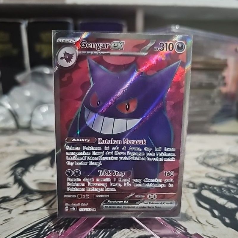 Jual gengar ex sr mulus pokemon tcg indonesia kartu original | Shopee ...