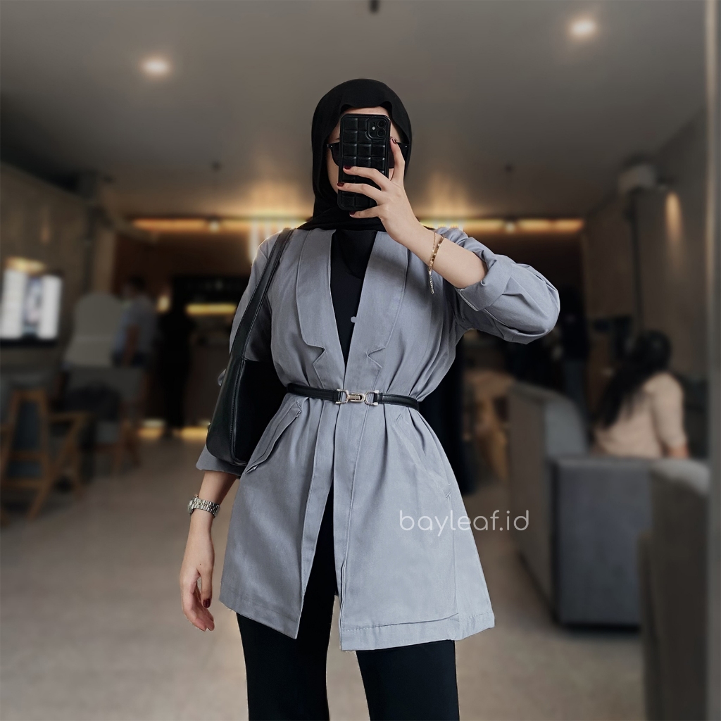 Jual Bayleaf.id Zenn Outer Basic / Blazer Formal Casual Wanita ...