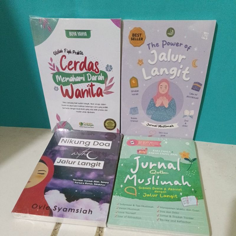 Jual Buku Paket 4 Nikung Doa Withc Jalur Langit/Jurnal Qolbu Muslimah ...