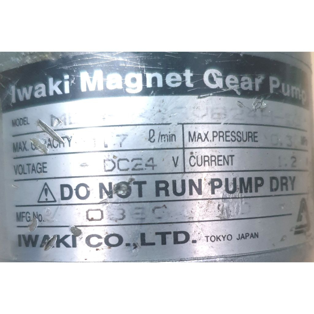 Jual Magnetic Gear Pump iwaki japan model MDG-R2BVB24H-53 INPUT 24 VOL |  Shopee Indonesia