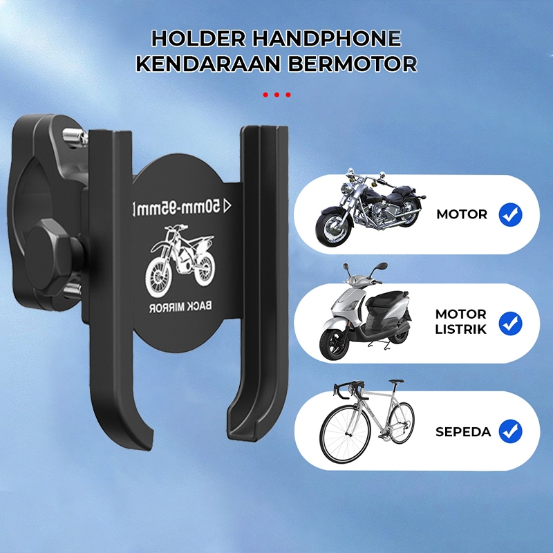 Jual Paduan aluminium Holder hp sepeda motor /Stand Phone Holder Motor ...
