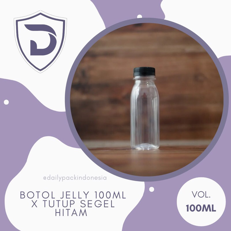 Jual DPI.ID - Botol Jelly 100ml + Tutup Ulir Segel / Kemasan Minuman ...