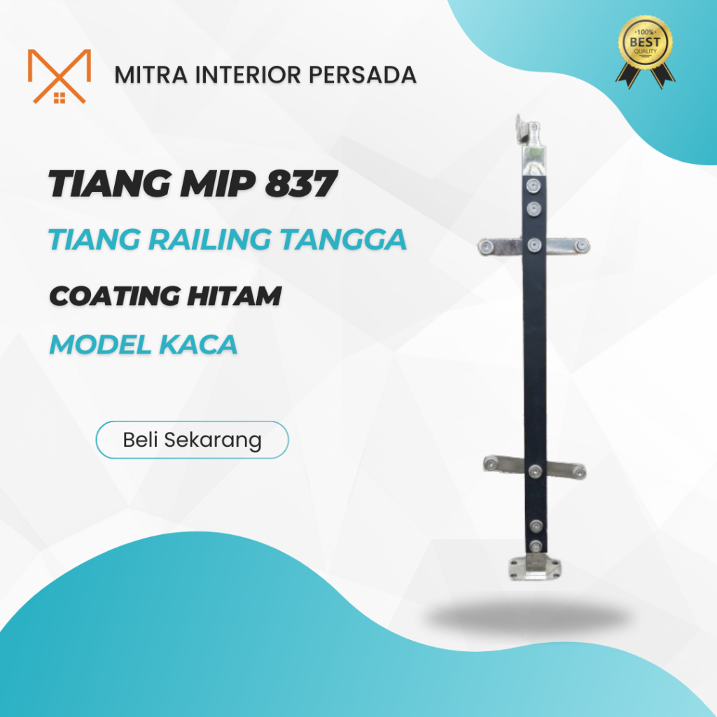 Jual Tiang railing MIP 837 / Tiang Railing Tangga Coating hitam model ...
