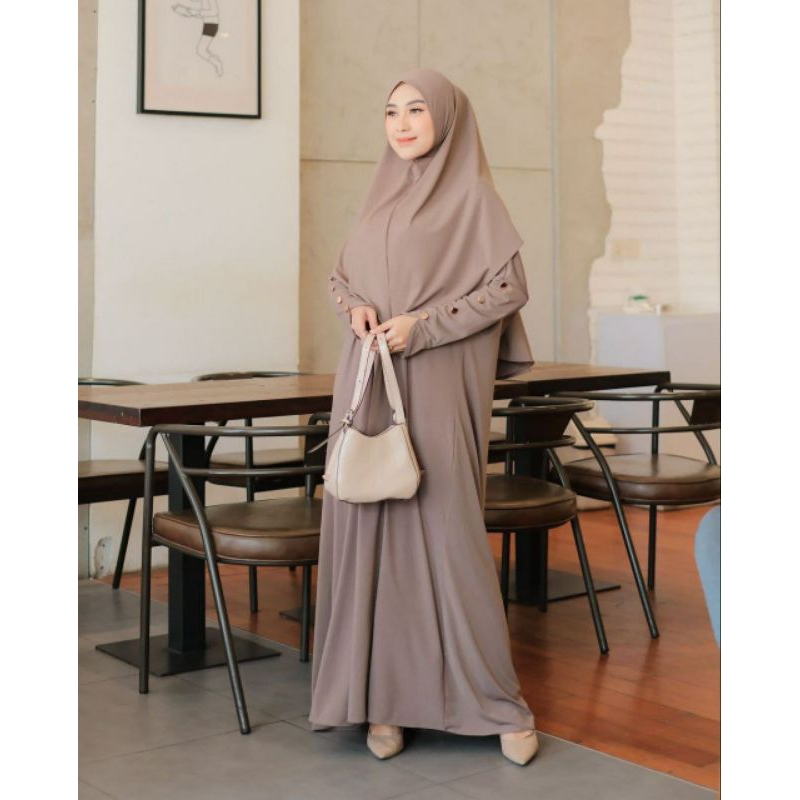 Jual Rifani dress + Khimar | Shopee Indonesia