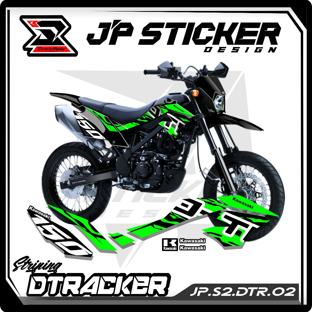Jual Sticker Motor dtracker 150 Stiker Striping Kawasaki D-Tracker 150 ...