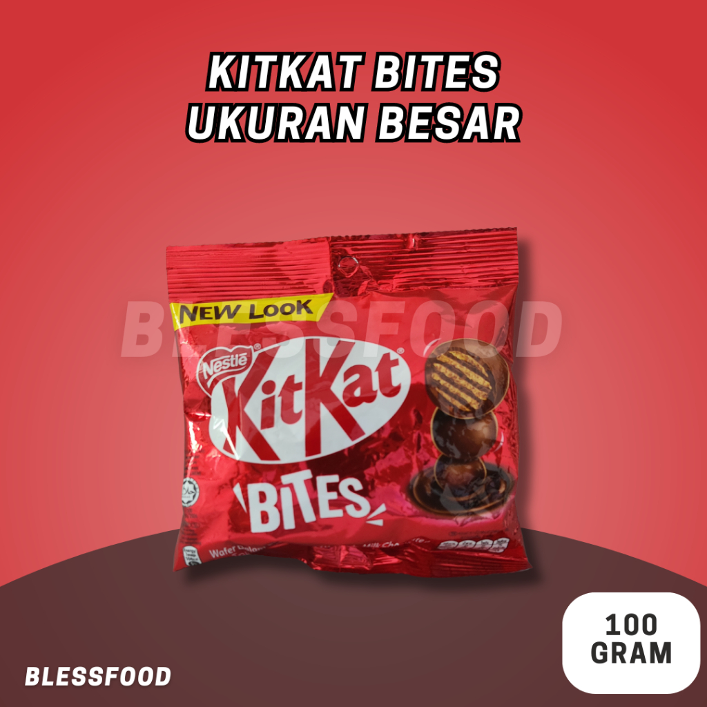 Jual Kitkat Bites 100g UKURAN LEBIH BESAR New Look Import Malaysia ...