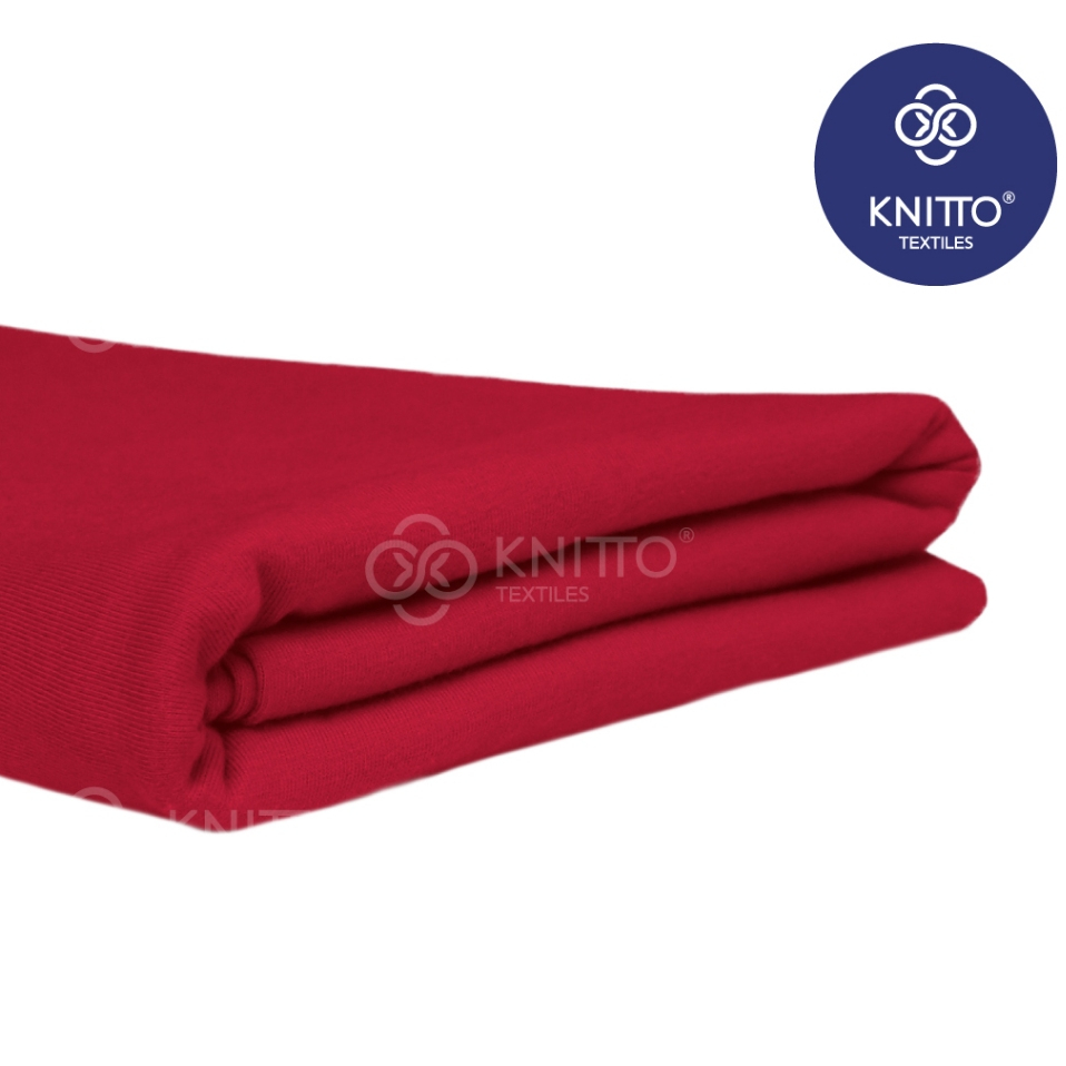 Jual KAIN COTTON COMBED 24S MERAH CABE ( BAHAN KAOS ) - KNITTO | Shopee ...