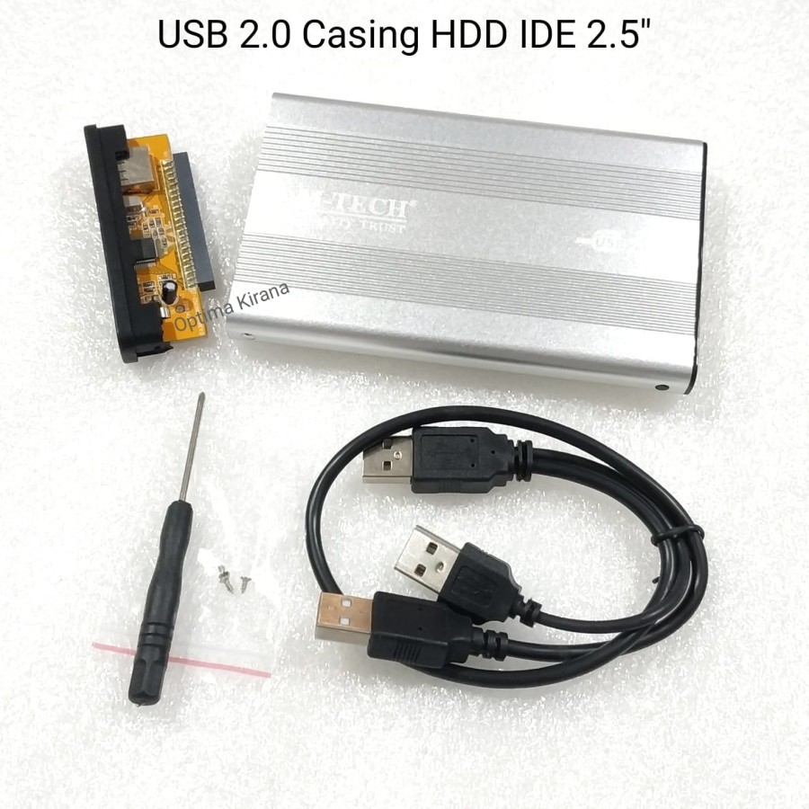 Jual USB 2.0 Casing IDE 2.5 inch Hard Disk Drive External Portable Slim ...