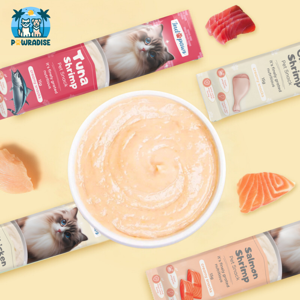 Jual ( 50pcs ) PAKET Snack Kucing Creamy Treats Indopaws Camilan Kucing