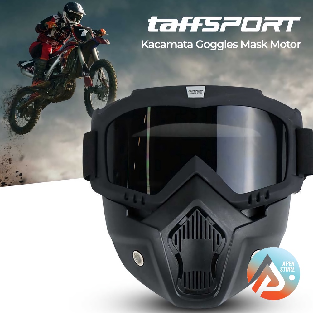 Jual HOT PRODUCT APEN Kacamata Goggle Mask Aksesoris Motor Helm Retro ...