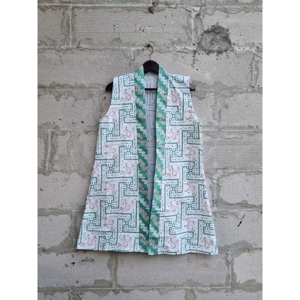 Jual ROMPI BATIK OUTER YUKENSI VEST BATIK BLAZER BATIK | Shopee Indonesia