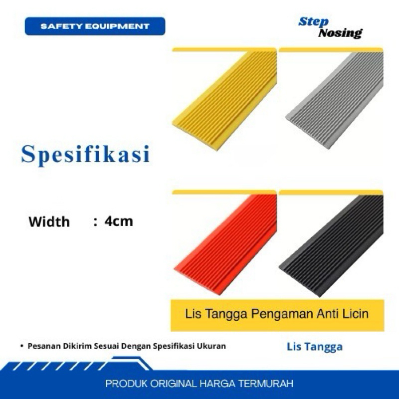 Jual Lis Tangga Pengaman Anti Slip Tangga M Doubletape Step Nosing