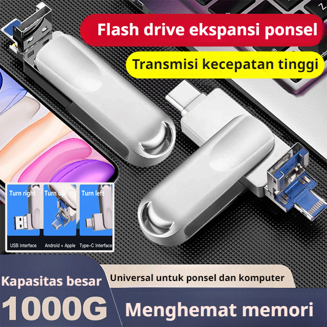 Jual [Multifungsi] 1TB Flash drive ekspansi ponsel empat-dalam-satu ...