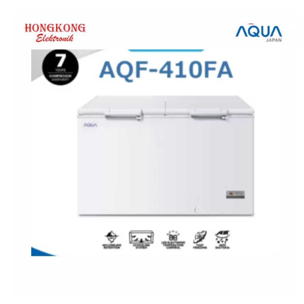 Jual Chest Freezer AQUA 400 Liter AQF-410FA Freezer Box AQUA AQF 410 FA ...