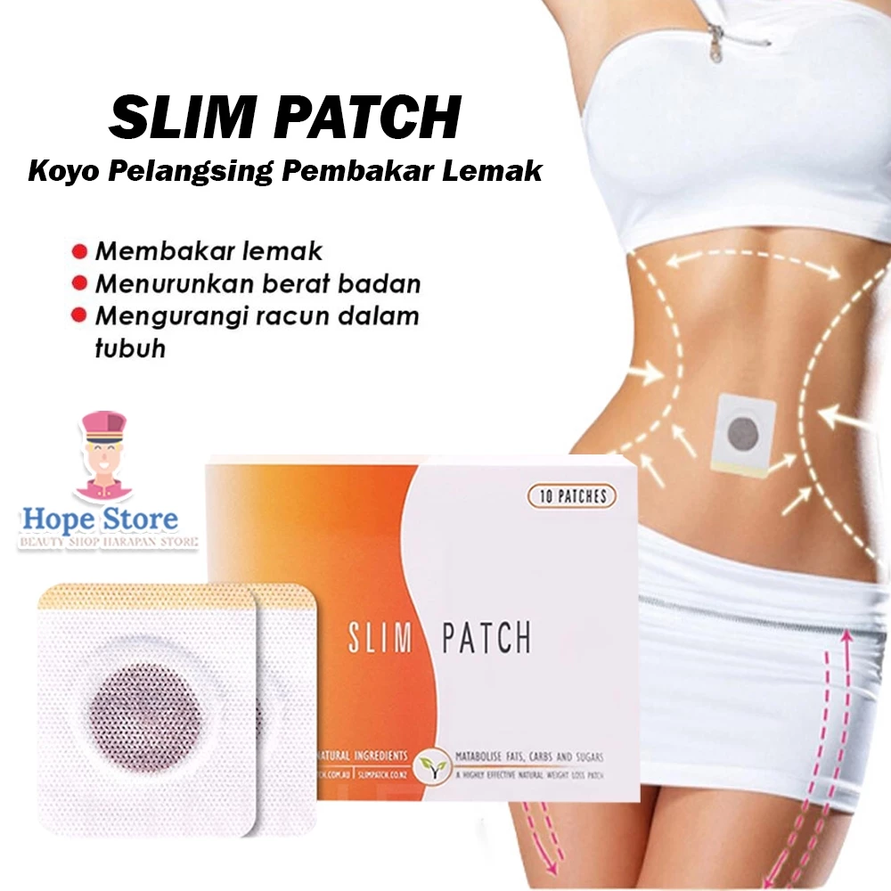Slim Pacth Koyo Herbal Pelangsing Perut Buncit Penurun Berat Badan (1 Box Isi 10 Pcs) | AutoStock