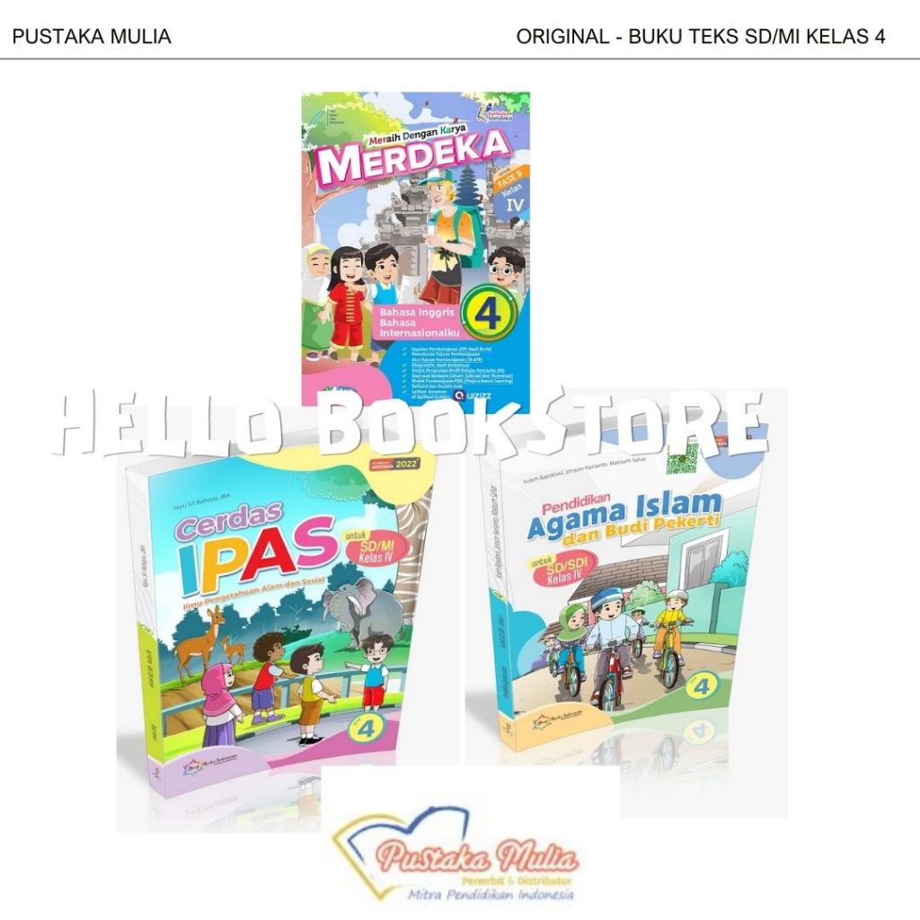 Jual BUKU TEKS SD/MI KELAS 4 PUSTAKA MULIA KURIKULUM MERDEKA | Shopee ...